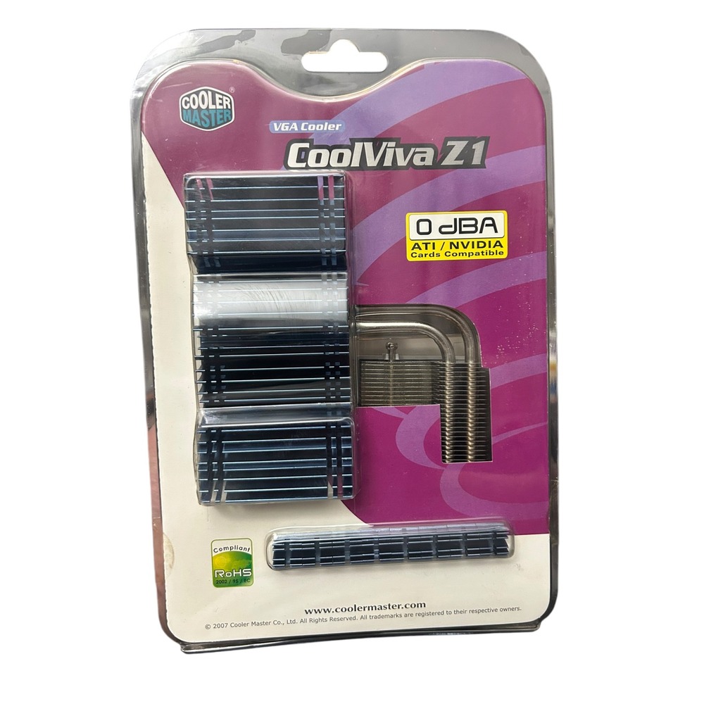 NOS Cooler Master CoolViva Z1 Fanless VGA Cooler Sealed Retro PC Patina - READ